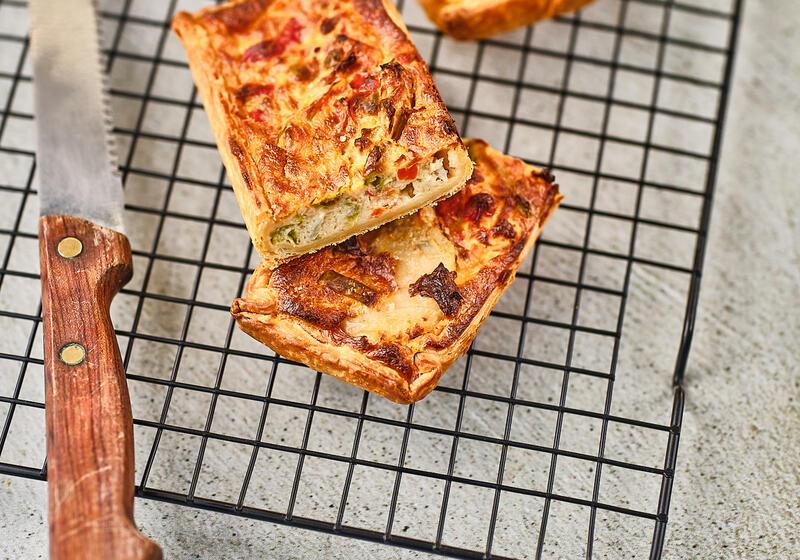 C549 Quiche poivrons-fromage de chèvre
