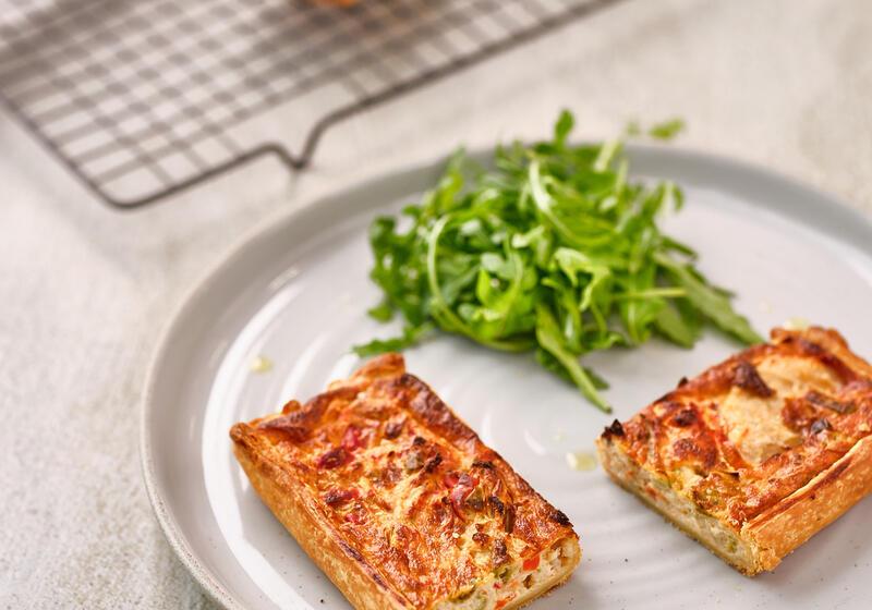 C549 Quiche poivrons-fromage de chèvre