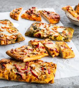 FOCACCIA PAPRIKA EN MOZZARELLA