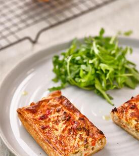 C549 Quiche paprika-geitenkaas
