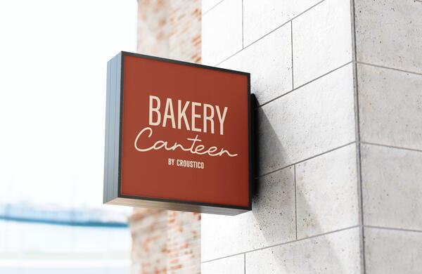Bakery Canteen by Croustico signage